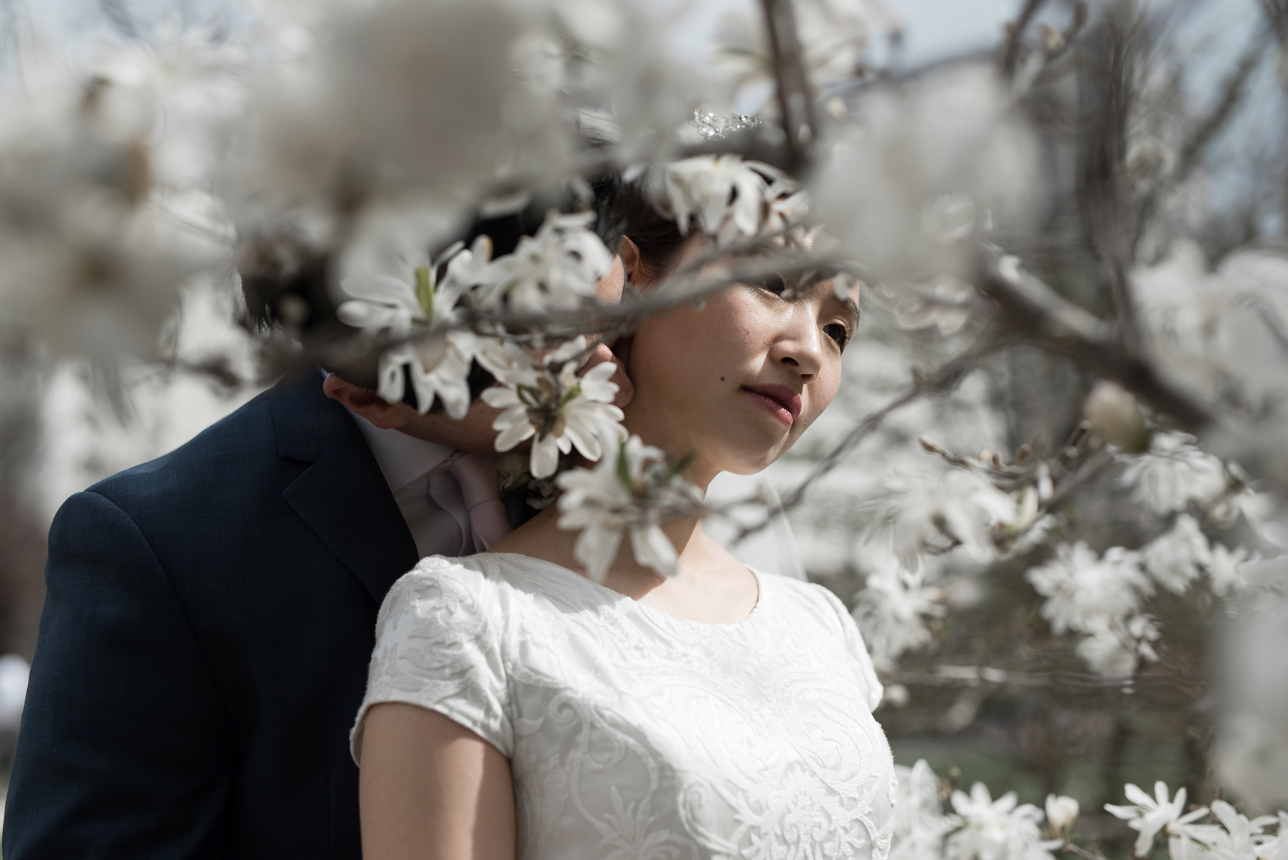 Spring Wedding at Salt Lake City Temple by Elisha Braithwaite Photography