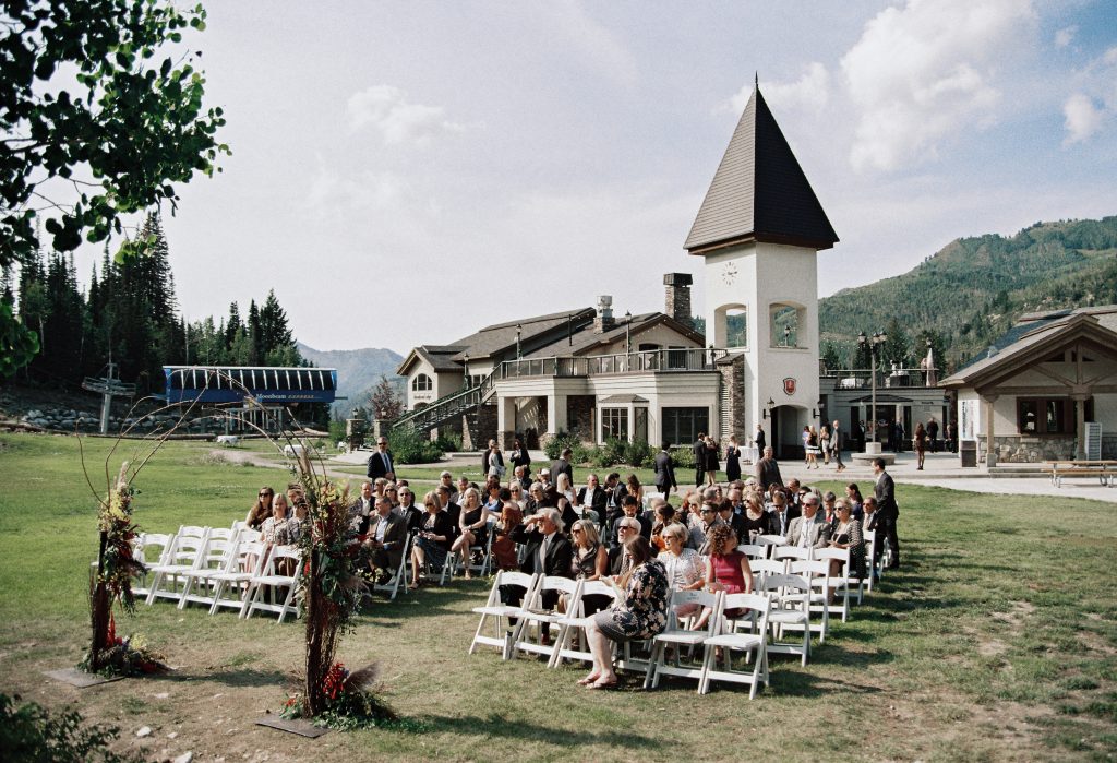 Ceremony view of Solitude Resort wedding