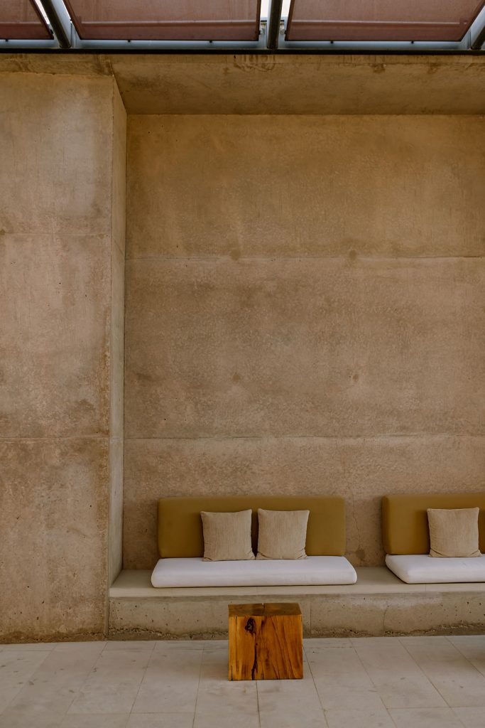 A patio at Amangiri.