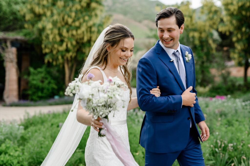 spring wedding at red butte gardens in utah