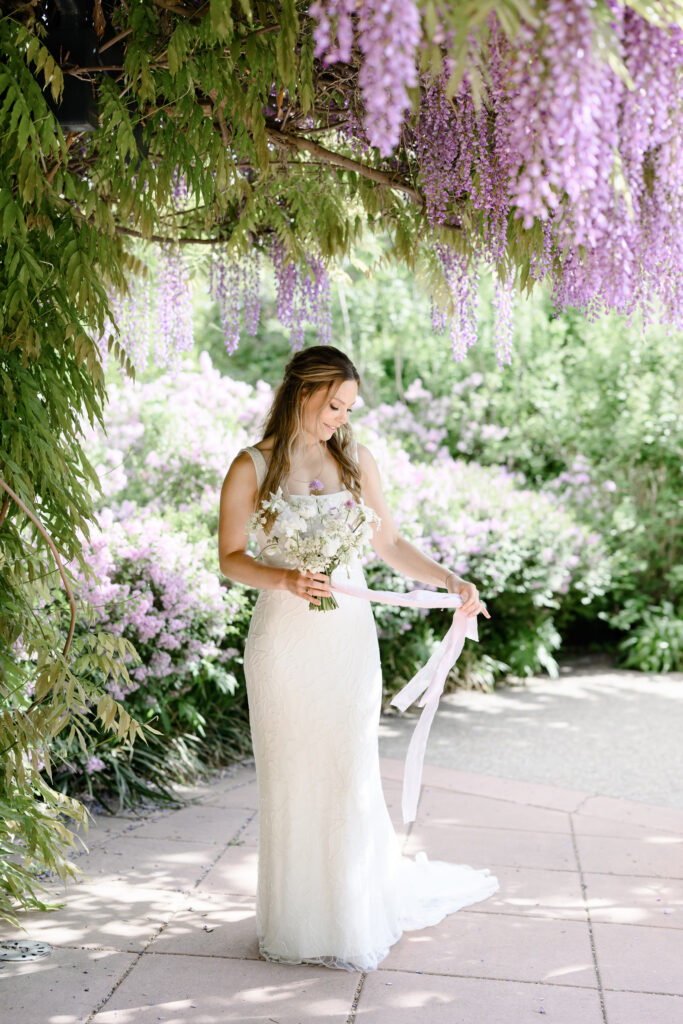 spring wedding at red butte gardens in utah