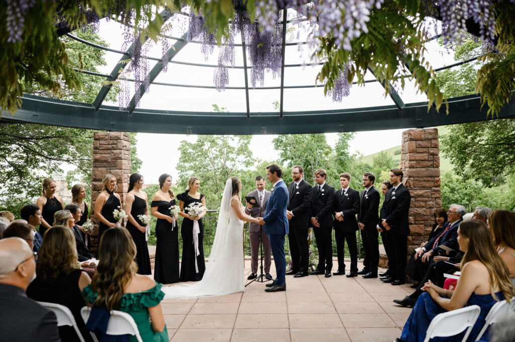 spring wedding at red butte gardens in utah