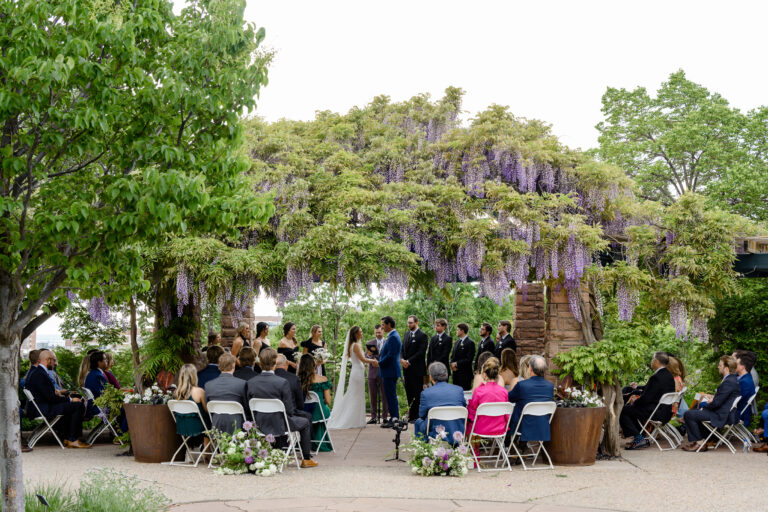 spring wedding at red butte gardens in utah