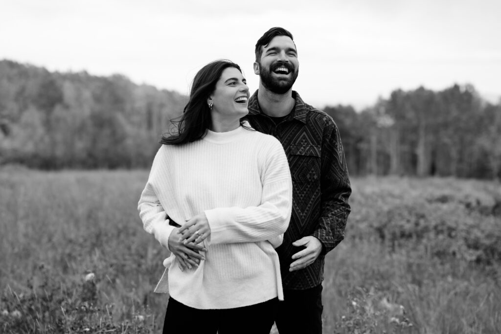 A couple together in the Park City Mountains