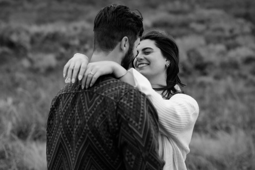 A couple together in the Park City Mountains