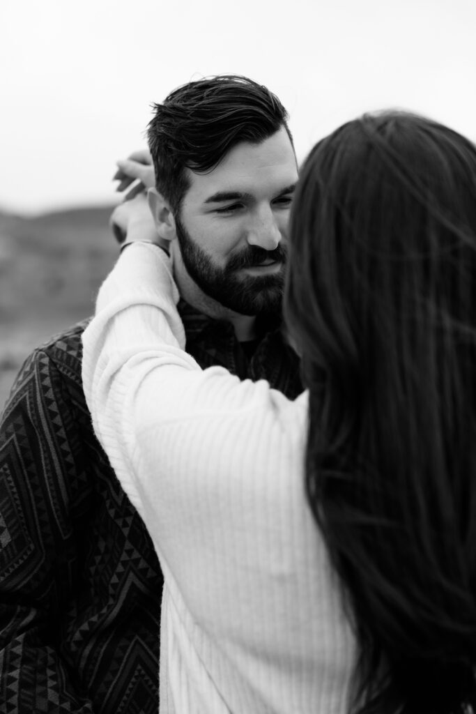 A couple together in the Park City Mountains