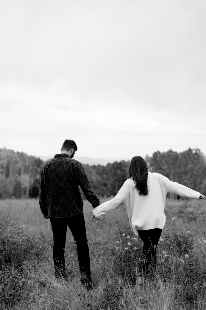 A couple together in the Park City Mountains