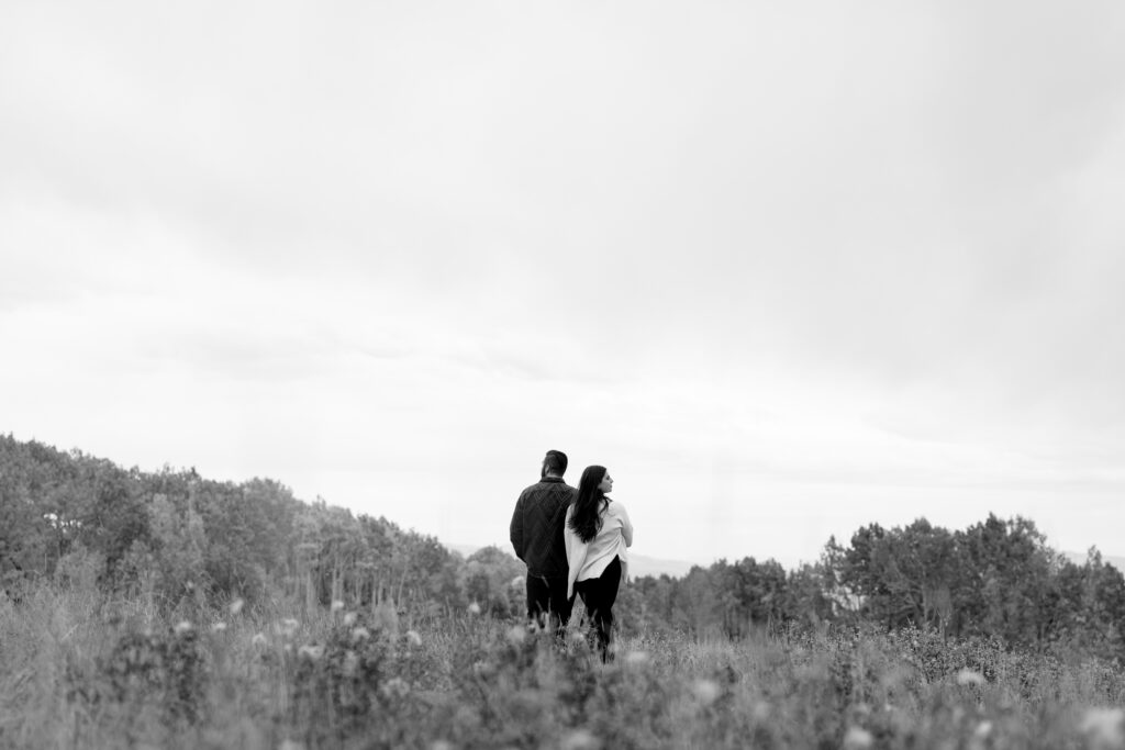 A couple together in the Park City Mountains