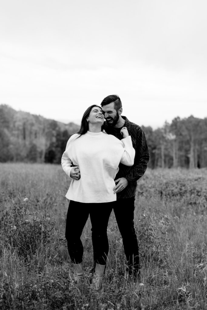 A couple together in the Park City Mountains